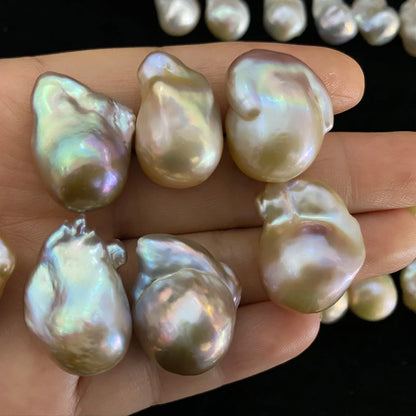 Irregular Natural Freshwater Pearl for Jewelry Making Large Size Loose Baroque Pearl Beads