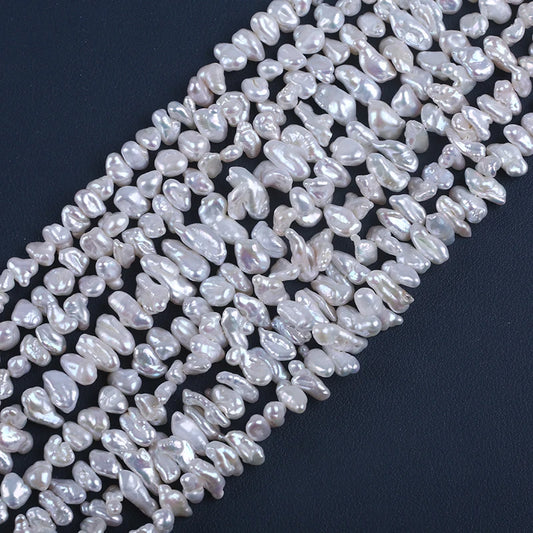 5-8mm Wholesale BIWA Freshwater Keshi Baroque Natural Pearl Beads for Jewelry Making