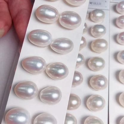 3A Natural Freshwater Pearls 3*5mm-10*15mm Rice Shape White/pink/purple Loose  Natural Freshwater Pearl