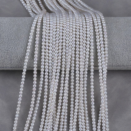 3-4.5mm Round Shape Freshwater Natural Round Pearls for Jewelry Making