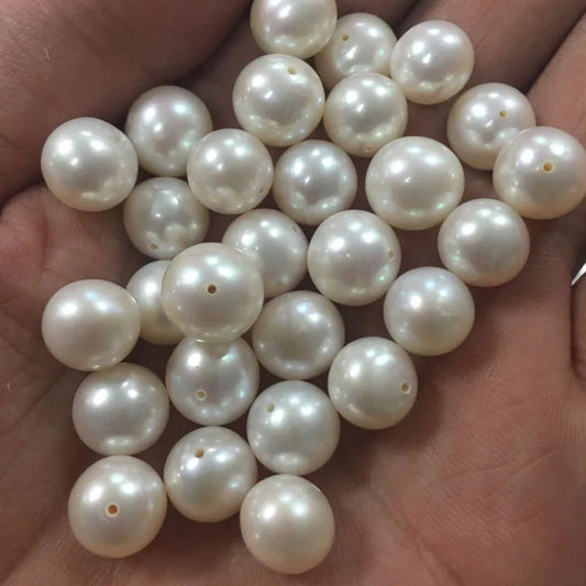 Hot Sale Round Natural Freshwater Loose Pearls Beads High Quality 5A Pearls for Make Earrings Jewelry