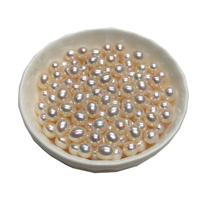 Natural Freshwater Pearl Rice 5-10mm No Hole Wholesale Loose Freshwater Pearl for Making Jewelry