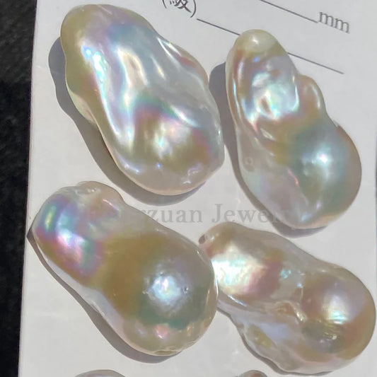 15-16mm Loose Baroque Pearls a 2A 3A Quality Natural Freshwater Pearls Large Size Nucleated Irregular Pearls for Perla Jewelry
