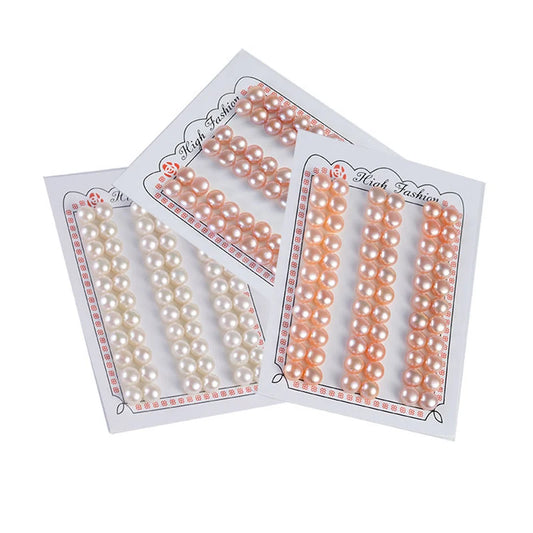Wholesale Price Fresh Water Pearls Loose Pearls High Quality  2-12 mm Natural Loose White pink Button Pearl for Jewelry Make