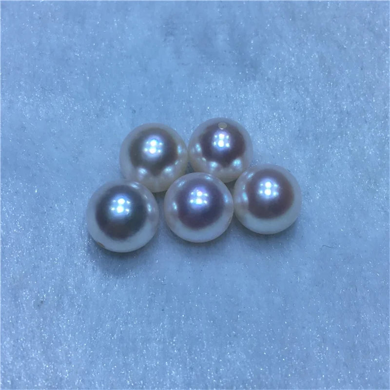 Wholesale Loose Pearls 3mm-8mm White Round Natural Fresh Water Pearl for Jewelry Production