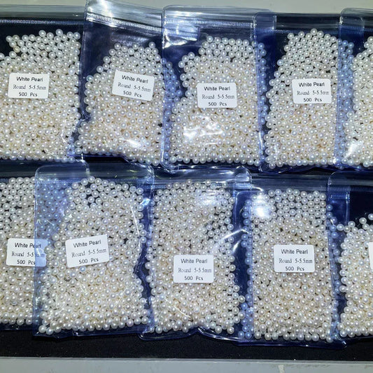Half Drilled White pink Purple Natural Color Round Pearl Jewelry  Wholesalers Natural Freshwater Loose Pearls for Jewelry