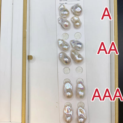 No Hole 1A-3A Grade Nature Freshwater Baroque Pearls Wholesale 9-19mm Irregularity Loose Baroque Pearls