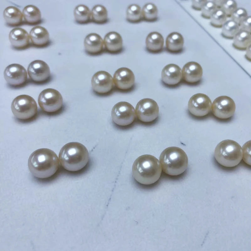 White 2-11.5mm Round Half Drilled Hole No Hole Full Hole 5A Quality Natural Real Fresh Water Pearl Loose Pearls Wholesale Price