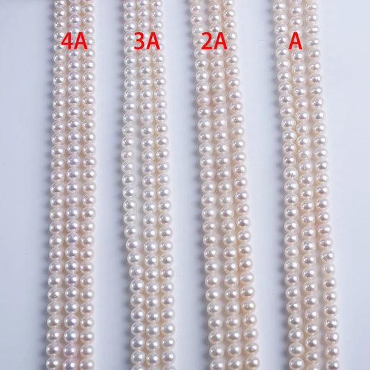 6-7mm Round Shape Freshwater Natural Round Pearls for Jewelry Making