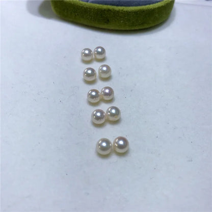 Natural Loose Akoya Edison Fresh Water Pearl 7mm Round White Freshwater Pearl for DIY Pearl Jewelry Use