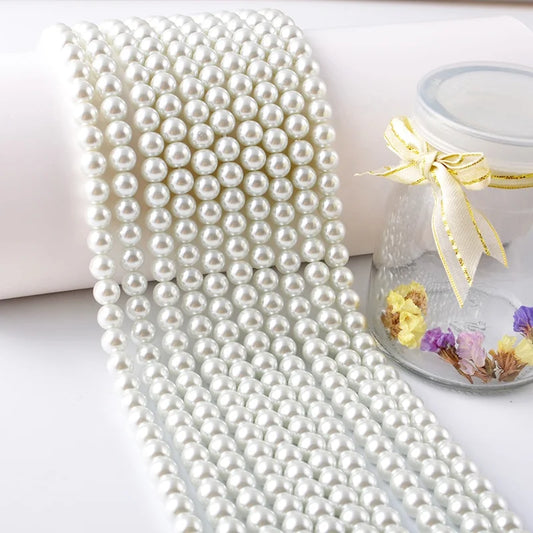 Zhuji 5A Excellent Quality Freshwater Pearl Strands Natural White Round Shape 2mm-10mm Real Freshwater Pearls