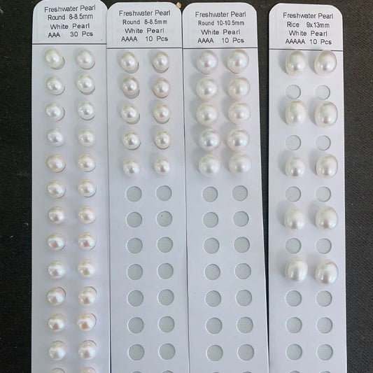 Wholesale Price 3A 3mm-12mm White Round Shape Natural Fresh Water Pearls Beads for Making Necklace