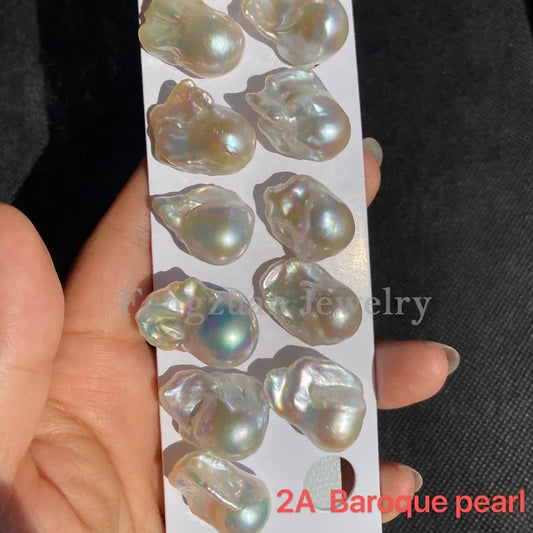 Factory Price 17-19mm Baroque Pearls Big Size Irregular Shape Freshwater Pearl 3A Loose Baroque Pearl Beads