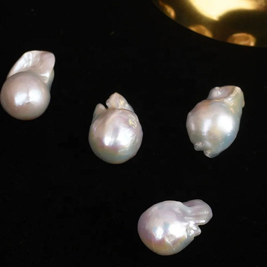 Zhuji China Perfect Quality 13-16mm Baroque Freshwater Pearls for Making Jewelry Pendant Earring Pairs White Baroque Pearl