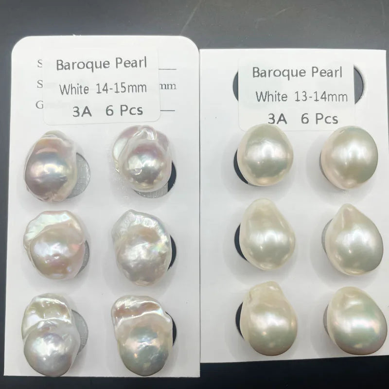 No Hole 1A-3A Grade Nature Freshwater Baroque Pearls Wholesale 9-19mm Irregularity Loose Baroque Pearls