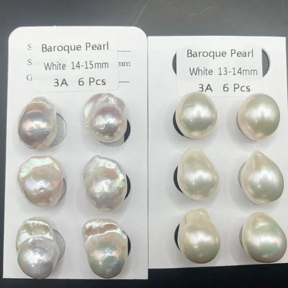 No Hole 1A-3A Grade Nature Freshwater Baroque Pearls Wholesale 9-19mm Irregularity Loose Baroque Pearls