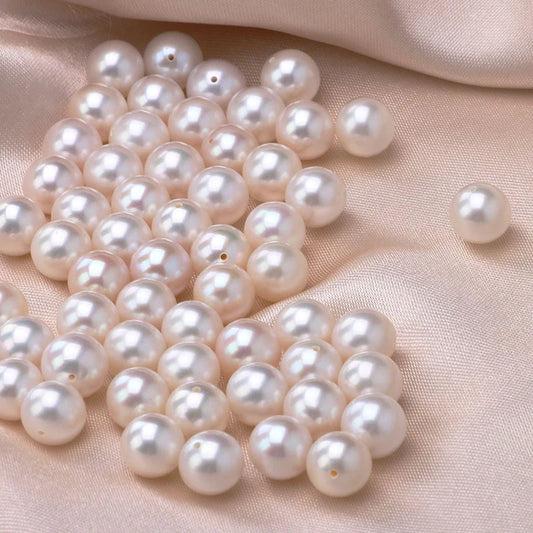 Fengzuan Jewelry 6.5-7mm Round White Wholesale Natural Real Fresh Water Round Pearls Loose Pearl