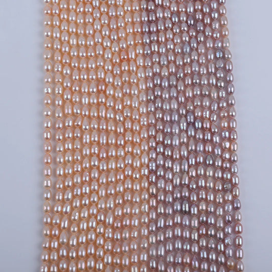 5-6mm Wholesale Real Natural Freshwater Rice Pearls for Jewelry Making