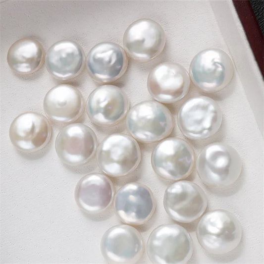 Natural 9-10mm Freshwater Baroque Potato-shaped Loose Pearls for Jewelry Pendant Production
