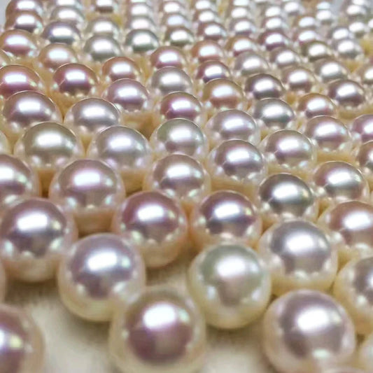 Wholesale Perfect Loose Pearl  Round  5mm 6mm 7mm Natural Freshwater Pearl for Jewelry