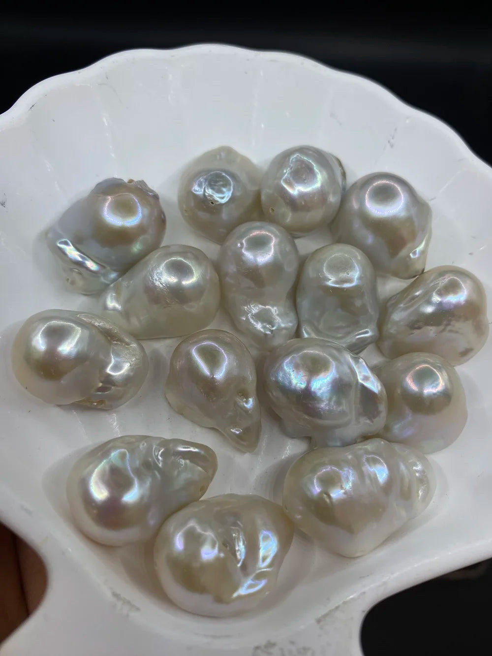 China Factory Sale White/Pink/Purple Natural Color Round Freshwater Baroque Pearl Loose Beads Hot Selling