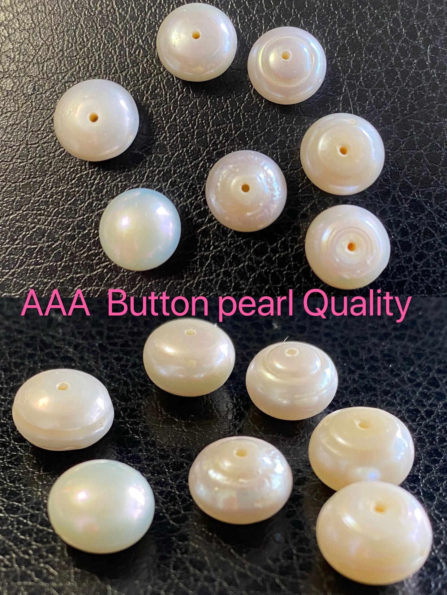 China Factory Wholesale Cheap 3A 4A Button Freshwater Pearls  Button Shape Half Hole Freshwater Pearl Price