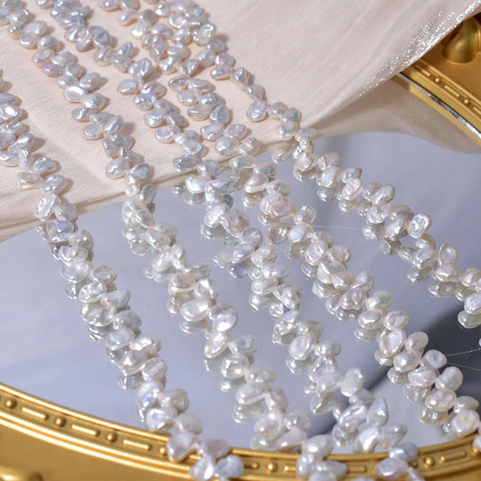 1089 Panax notoginseng natural freshwater pearl about 5-6mm baroque special-shaped pearl