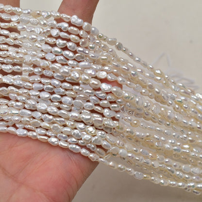 1311 Foreign trade cross-border 3-4mm natural freshwater baroque