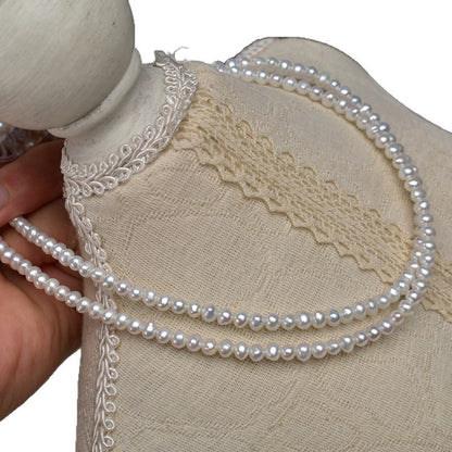 1190 4-5Mm Natural Freshwater Pearl AK Pearl Necklace work in progress Loose Beads DIY Jewelry