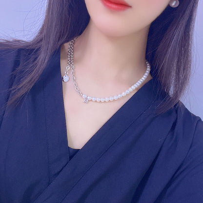 splicing  freshwater pearl necklace