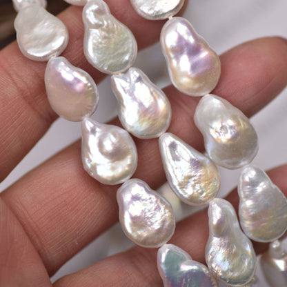 1101 Baroque irregular button beads about 11-12mmdiy hand work in progress