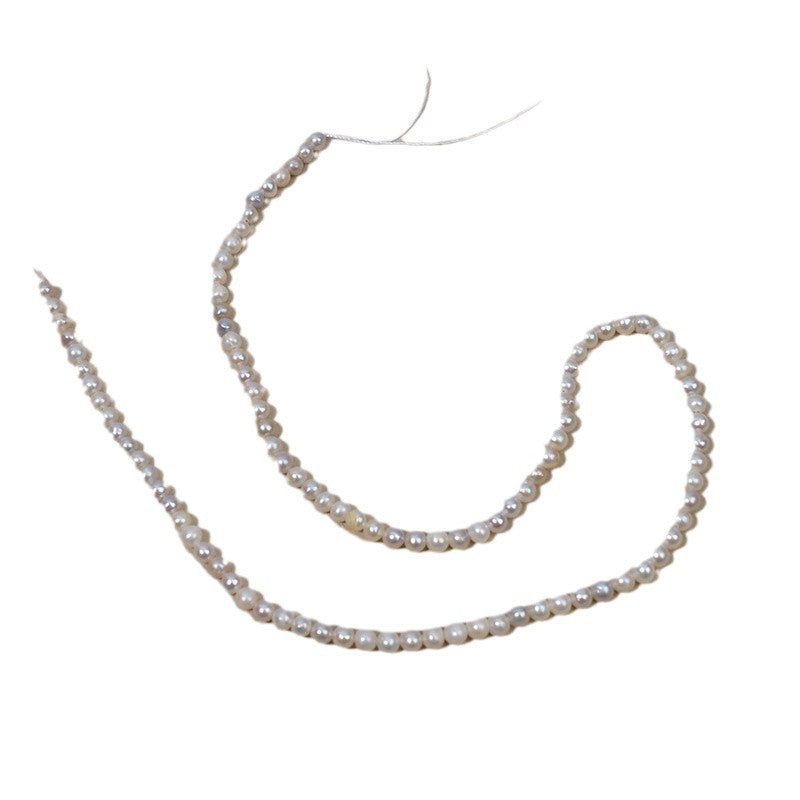 1153 4-5Mm natural, light gray pearls, jewelry handmade material