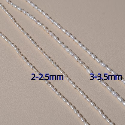 1059 Strong light millet shaped pearl about 2-3.5 mm loose beads work in progress DIY pearl material