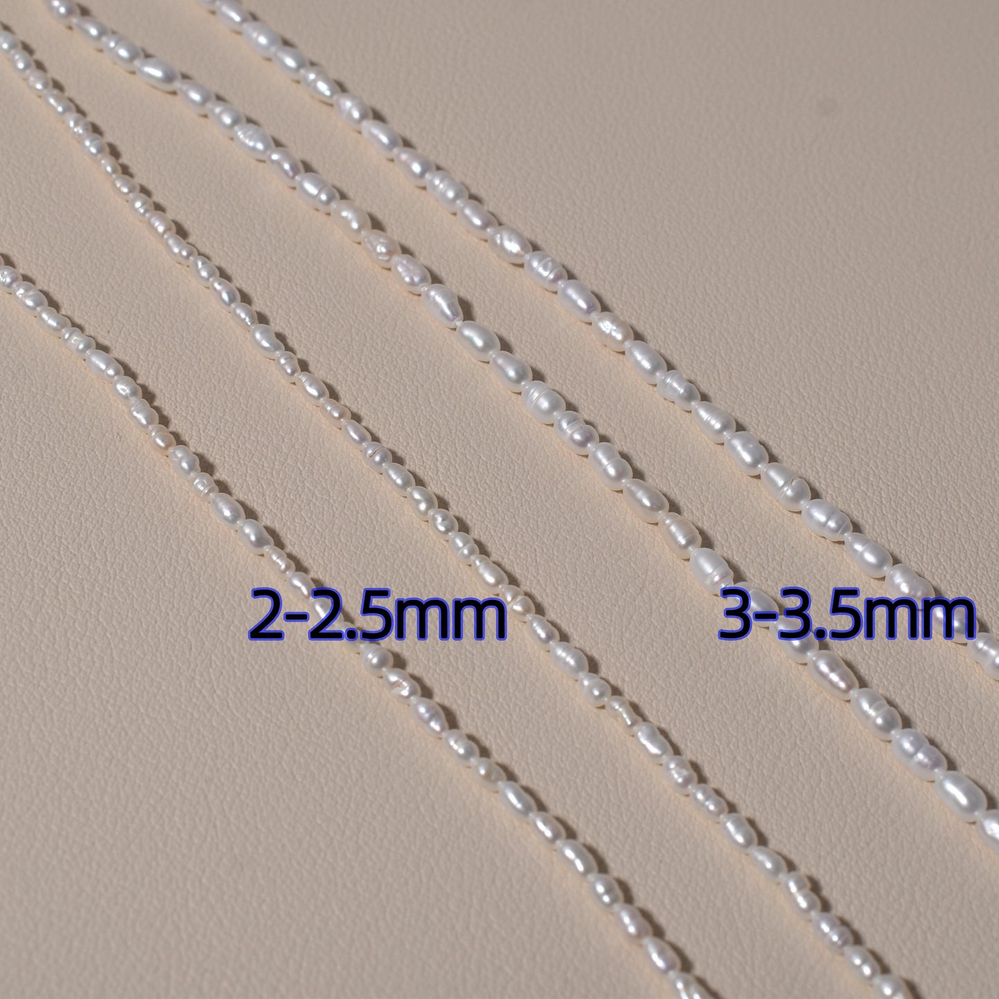 1059 Strong light millet shaped pearl about 2-3.5 mm loose beads work in progress DIY pearl material