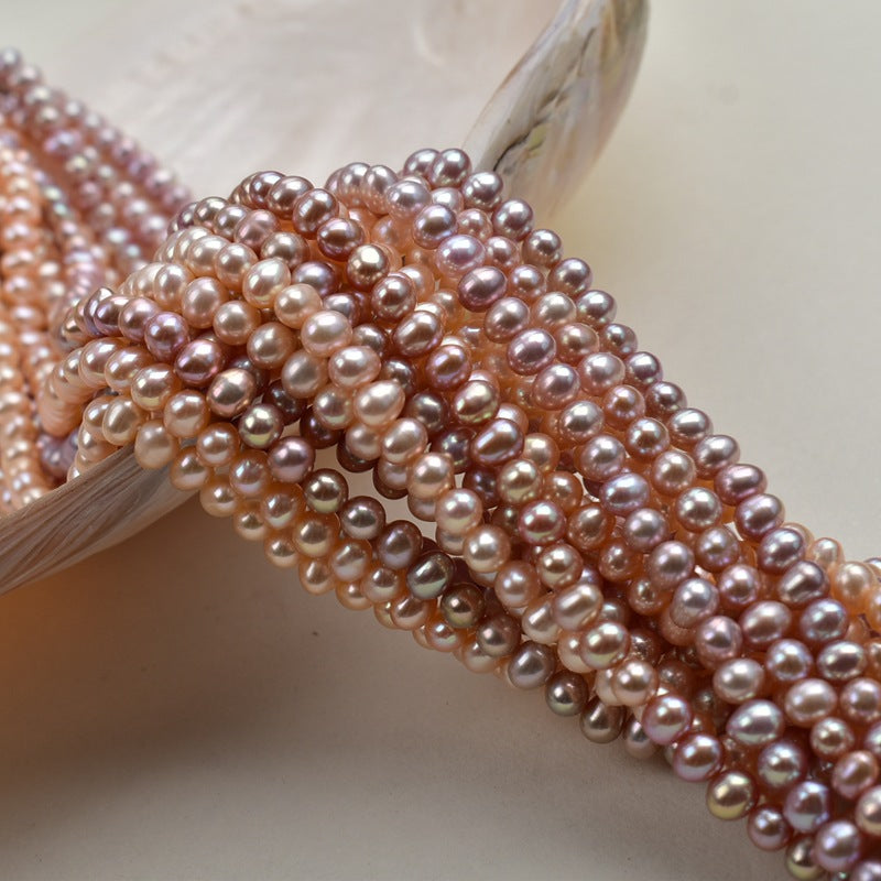 1183 Natural freshwater pearls 6-7mm strong light, loose beads DIY handmade necklace bracelet beaded material accessories