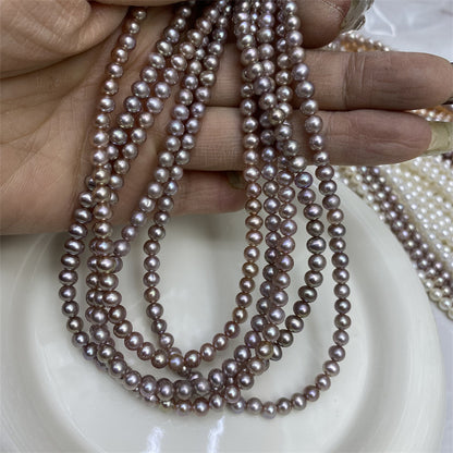 1123 Natural Pearl 4-5MM Near Round  Loose Bead DIY Jewelry Accessories