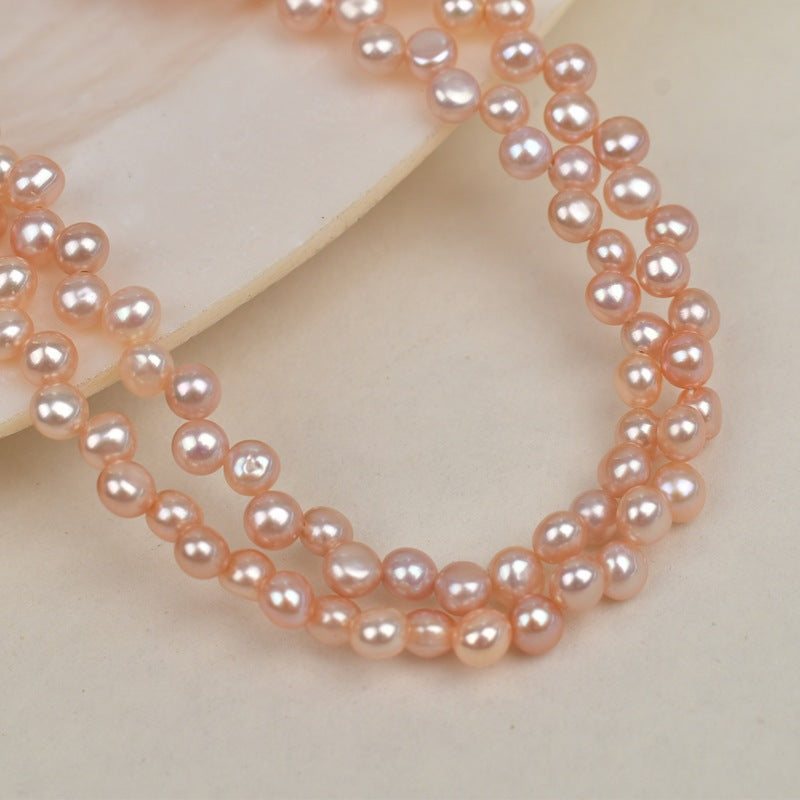 1233 4-5mm Baroque Pearl Natural Freshwater Pearl DIY Handmade Jewelry Wear