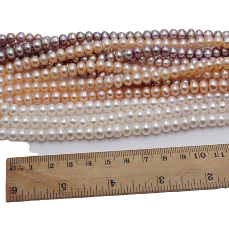 1229 farm direct sales, natural freshwater pearls 7-8mm work in progress DIY jewelry accessories