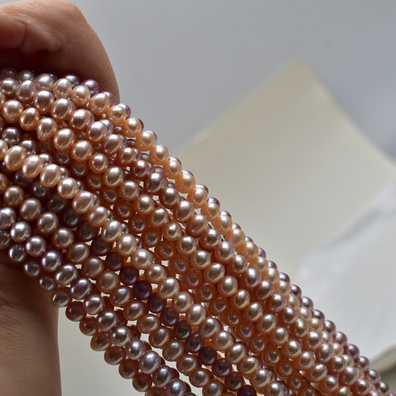 1183 Natural freshwater pearls 6-7mm strong light, loose beads DIY handmade necklace bracelet beaded material accessories