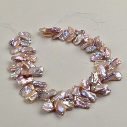 1088 Strong Light High Quality 12-13mm Purple Petal Freshwater Pearl Necklace Baroque