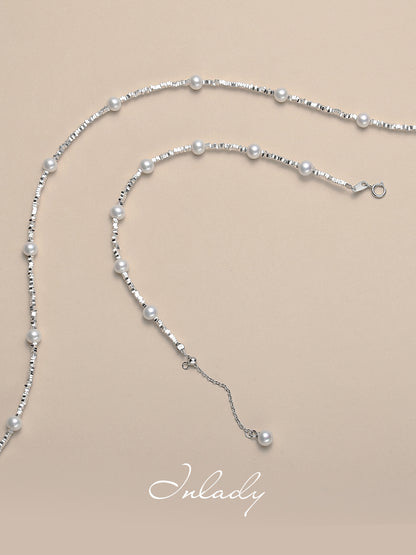 Baby Pearl Necklace Gypsy Lady Natural Freshwater Round Strong Light