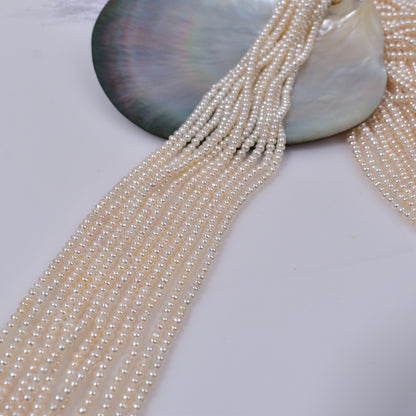 1207 4-5mm Strong Light Natural Freshwater Flat Beads Small Pearls DIY Loose Beads Jewelry Handmade Accessories Material Wholesale