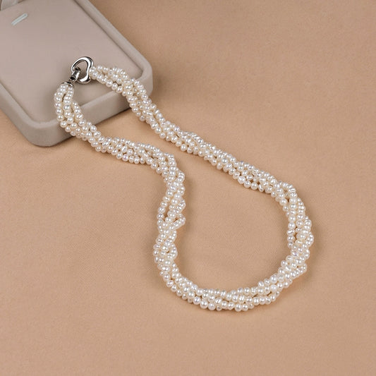 Jewelry outer single natural pearl multi-layer necklace Japanese and Korean versatile temperament personalized collarbone chain neck chain XL012