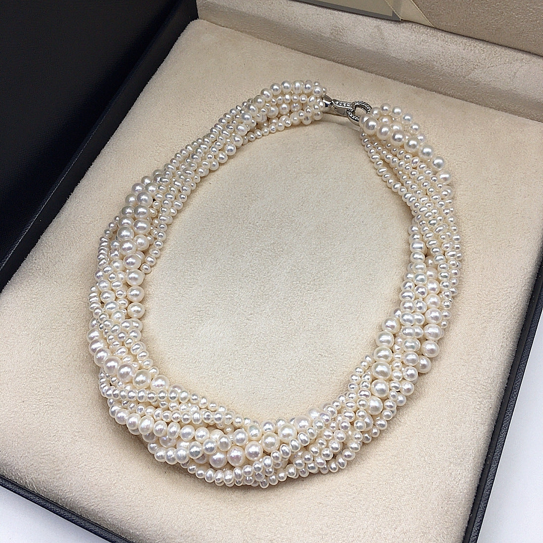 multi-layer TIAN Ran freshwater pearl necklace