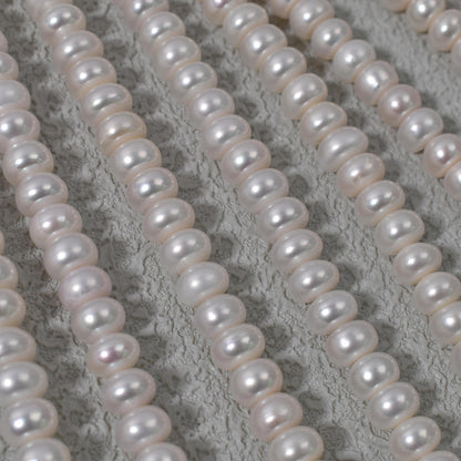 1245 9-10Mm flat beads work in progress DIY materials Natural freshwater pearls
