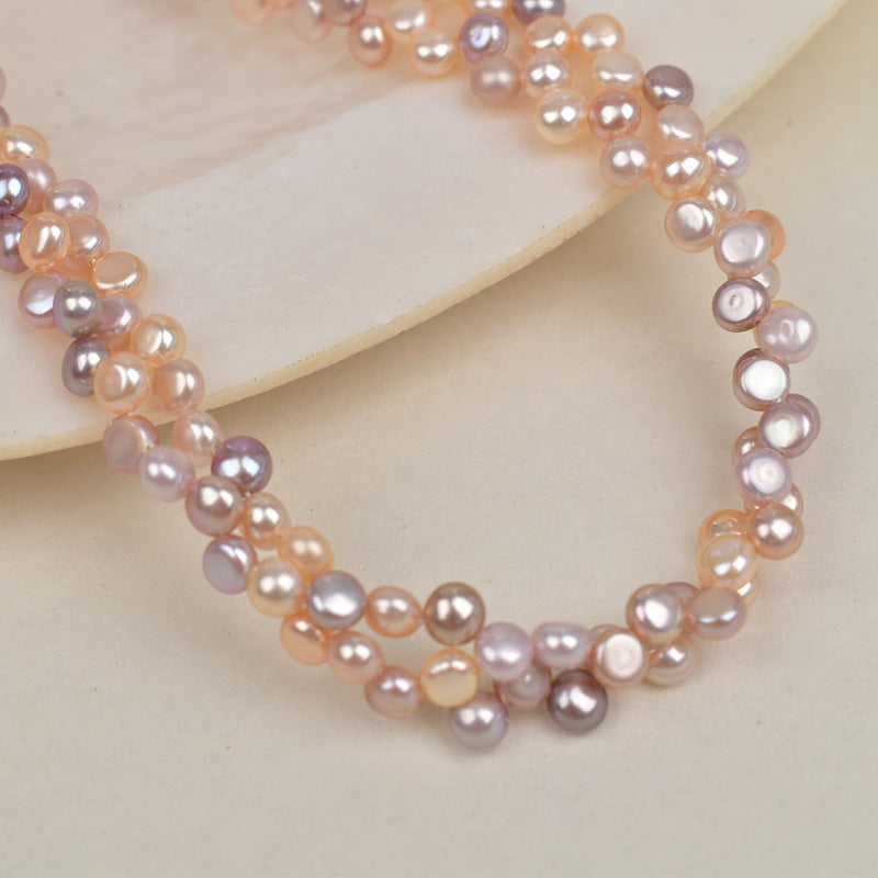 1233 4-5mm Baroque Pearl Natural Freshwater Pearl DIY Handmade Jewelry Wear