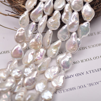 1101 Baroque irregular button beads about 11-12mmdiy hand work in progress