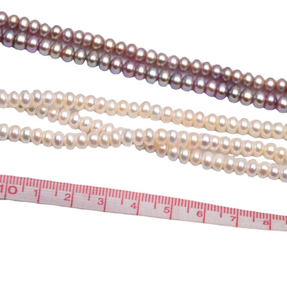 1202 Upper quality 5-6mm strong light thick DIY accessories, natural bread pearls