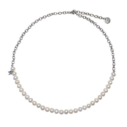 splicing  freshwater pearl necklace