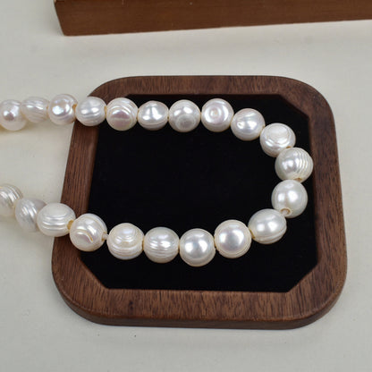 1191 Macroporous Pearl Natural Freshwater Pearl 10-11mm White, Pearl DIY Bracelet Necklace Material